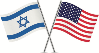 Israeli & US Flag